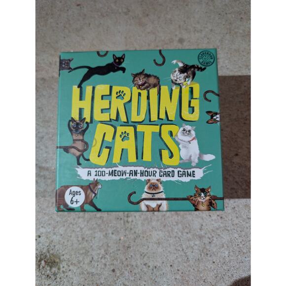 Herding Cats Card Game Clarendon Games 100 Meow An Hour Fun Family - Picture 1 of 3